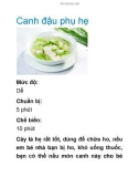 Canh đậu phụ hẹ