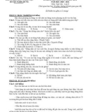 Đề thi học kì 2 môn Ngữ văn lớp 8 năm 2020-2021 có đáp án - Phòng GD&ĐT huyện Nghĩa Hưng