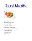 Ba rọi kho tiêu