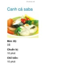 Canh cá saba