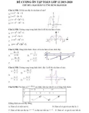 Đề cương ôn tập học kì 1 môn Toán 12 năm 2019-2020 - Trường THPT Bùi Thị Xuân