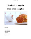 Làm bánh trung thu nhân khoai lang tím