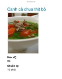 Canh cà chua thịt bò