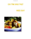 CÀ TÍM XÀO THỊT HEO XAY