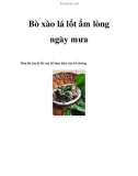 Bò xào lá lốt ấm lòng ngày mưa