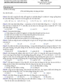 Đề thi khảo sát chất lượng lần 4 môn Vật lí lớp 11 năm 2018 - THPT Nguyễn Viết Xuân - Mã đề 101