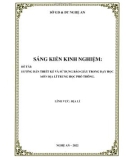 Sáng kiến kinh nghiệm THPT: Hướng dẫn thiết kế và sử dụng báo giấy trong dạy học môn Địa lí trung học phổ thông