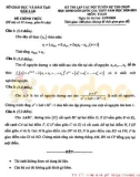 Đề thi chọn học sinh giỏi tham gia đội tuyển cấp quốc gia môn Toán lớp 12 năm học 2020-2021 – Sở Giáo dục và Đào tạo Đắk Lắk (Đề chính thức)