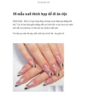 18 mẫu nail thích hợp để đi ăn tiệc