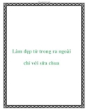 Làm đẹp từ trong ra ngoài chỉ với sữa chua