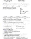 Đề thi 8 tuần HK 1 môn Vật lí lớp 12 năm 2017-2018 - THPT Trực Ninh - Mã đề 486
