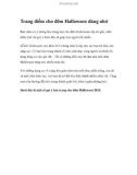 Trang điểm cho đêm Halloween đáng nhớ