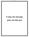 9 công việc nhà giúp giảm cân hiệu quả.