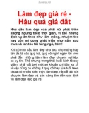 Làm đẹp giá rẻ nhưng hậu quả giá đắt