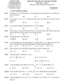 Đề kiểm tra giữa học kì 1 môn Toán lớp 11 năm 2021-2022 có đáp án - Trường THPT Huỳnh Ngọc Huệ (Mã đề 101)