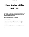 Khung ảnh đẹp mắt làm từ giấy báo