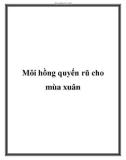 Môi hồng quyến rũ cho mùa xuân