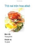 Thịt nai trộn hoa atisô