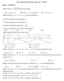Đề cương ôn tập giữa học kì 1 môn Toán lớp 12 năm 2020-2021 - Trường THPT Trần Phú