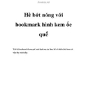 Hè bớt nóng với bookmark hình kem ốc quế