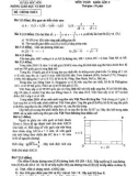 Đề kiểm tra học kì 1 môn Toán lớp 9 năm học 2018-2019 – Phòng Giáo dục và Đào tạo Hóc Môn