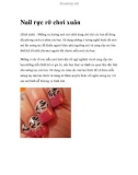 Nail rực rỡ chơi xuân