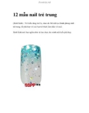 12 mẫu nail trẻ trung