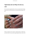 Nghệ thuật nail của Pháp trên bàn tay xinh