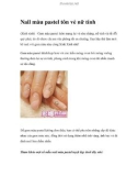 Nail màu pastel tôn vẻ nữ tính