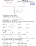 Đề thi thử THPT Quốc gia môn Toán năm 2018-2019 lần 1 - THPT Yên Lạc 2 - Mã đề 004