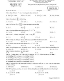 Đề thi thử THPT Quốc gia môn Toán năm 2018 lần 2 - Sở GD&ĐT Bà Rịa-Vũng Tàu - Mã đề 004