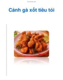 Cánh gà xốt tiêu tỏi