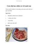 Cơm thịt heo chiên sả với canh rau