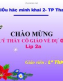 Giáo án điện tử Tập đọc lớp 2: Thời khóa biểu