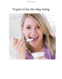 Yogurt có lợi cho răng miệng