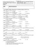 Đề thi học kì 1 môn Hoá học lớp 9 năm 2021-2022 có đáp án - Trường THCS 19.8, Bắc Trà My