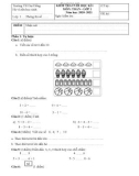 Đề thi học kì 1 môn Toán lớp 1 năm 2020-2021 - Trường Tiểu học Đại Đồng