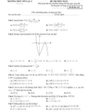 Đề thi thử THPT Quốc gia lần 3 năm 2018 môn Toán - Sở GD&ĐT Vĩnh Phúc - Mã đề 632