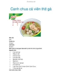 Canh chua cá viên thịt gà