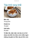 Tép khô rang khế