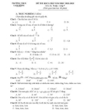 Đề thi học kì 1 môn Toán lớp 7 năm 2022-2023 có đáp án - Trường THCS Lam Hồng