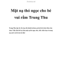 Mặt nạ thỏ ngọc cho bé vui rằm Trung Thu