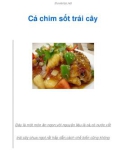 Cá chim sốt trái cây