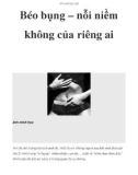 Béo bụng – nỗi niềm không của riêng ai