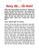 Sexy đã… lỗi thời!