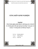 Sáng kiến kinh nghiệm Mầm non: Một số kinh nghiệm nhằm nâng cao chất lượng cho trẻ độ tuổi 24- 36 tháng phát triển ngôn ngữ qua hoạt động 'Làm quen với văn học' ở Trường mầm non Phương Trung II