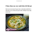 Chua chua cay cay canh kim chi thịt gà