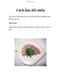 Cách làm dồi chiên