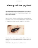 Makeup mắt đen quyến rũ