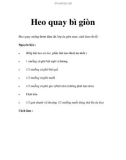 Heo quay bì giòn